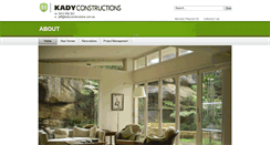 Desktop Screenshot of kadyconstructions.com.au